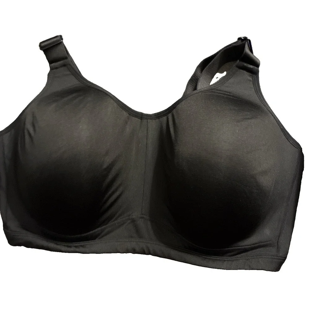 Livi 40H Sports Bra Black Underwire High Impact Back Closure Lane Bryant NEW